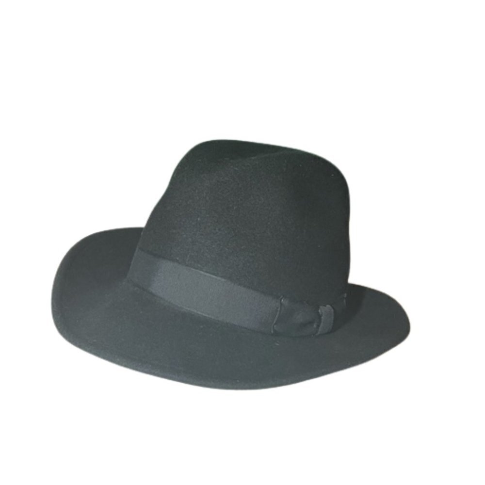 New York Hat Co Black 100% Wool Felt Made in USA hat